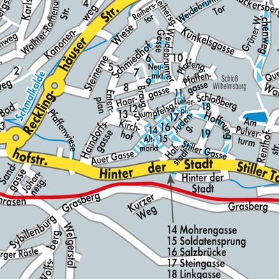 Stadtplan Schmalkalden