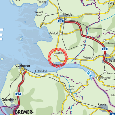 Landkarte Schmedeswurth