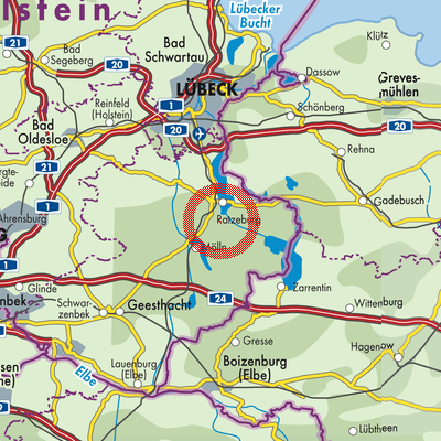 Landkarte Schmilau