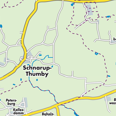 Übersichtsplan Schnarup-Thumby