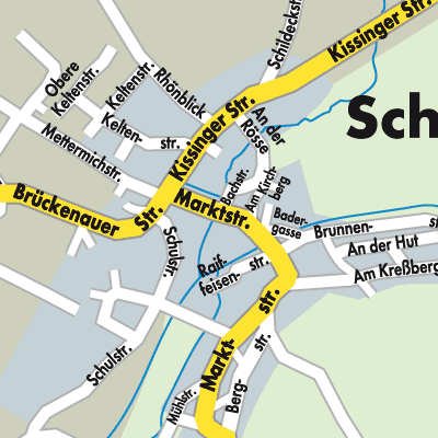 Stadtplan Schondra