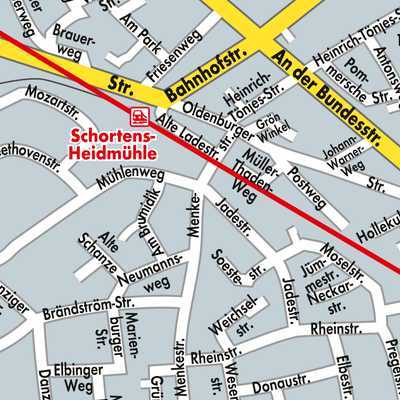 Stadtplan Schortens