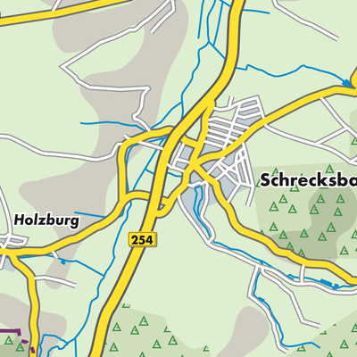 Übersichtsplan Schrecksbach