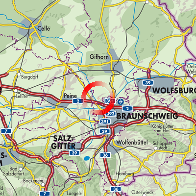 Landkarte Schwülper