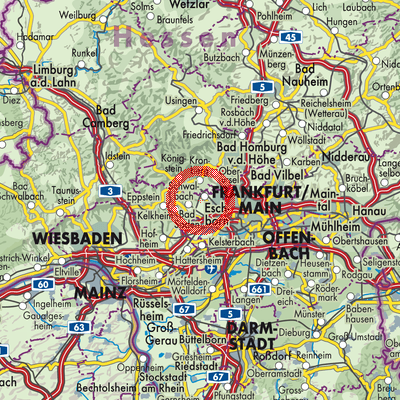 Landkarte Schwalbach am Taunus
