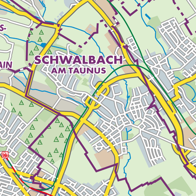Übersichtsplan Schwalbach am Taunus