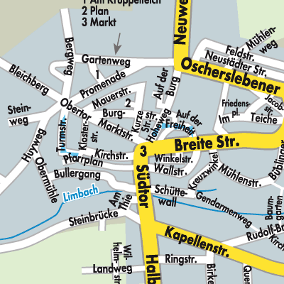 Stadtplan Schwanebeck