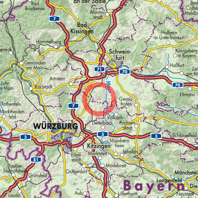 Landkarte Schwanfeld