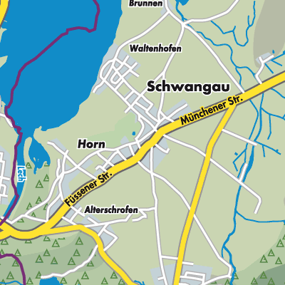 Übersichtsplan Schwangau
