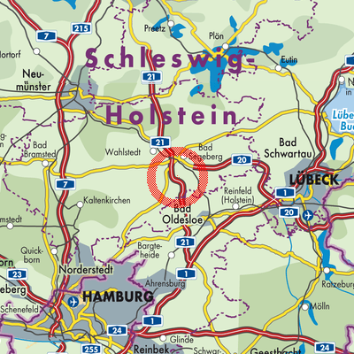 Landkarte Schwissel