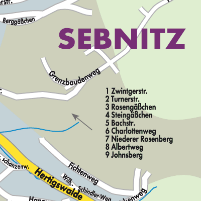 Stadtplan Sebnitz
