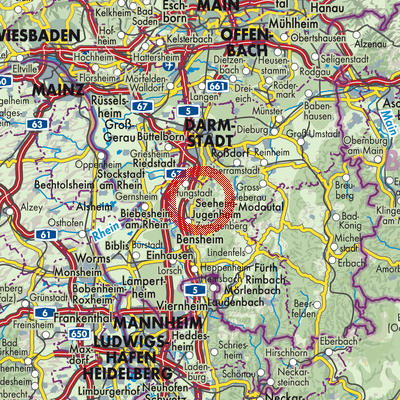 Landkarte Seeheim-Jugenheim