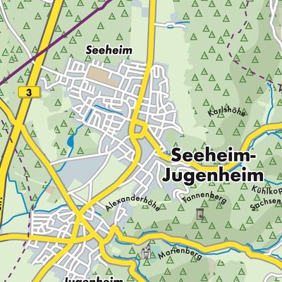 Übersichtsplan Seeheim-Jugenheim
