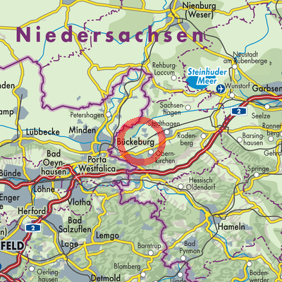 Landkarte Seggebruch
