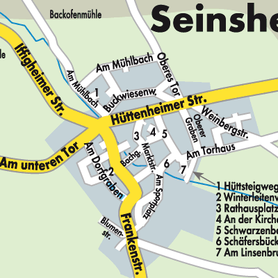 Stadtplan Seinsheim