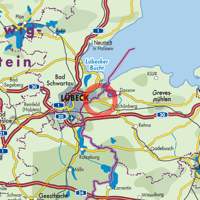 Landkarte Selmsdorf