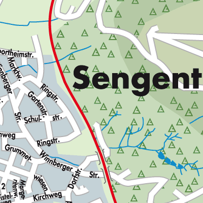Stadtplan Sengenthal