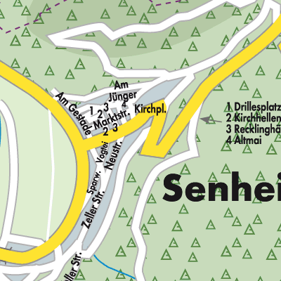 Stadtplan Senheim