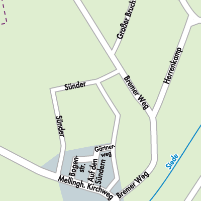 Stadtplan Siedenburg