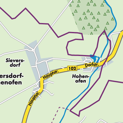 Übersichtsplan Sieversdorf-Hohenofen