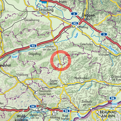 Landkarte Simbach