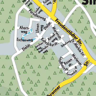 Stadtplan Simmersfeld