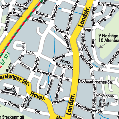 Stadtplan Sinzheim