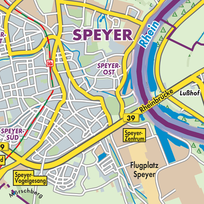 Übersichtsplan Speyer