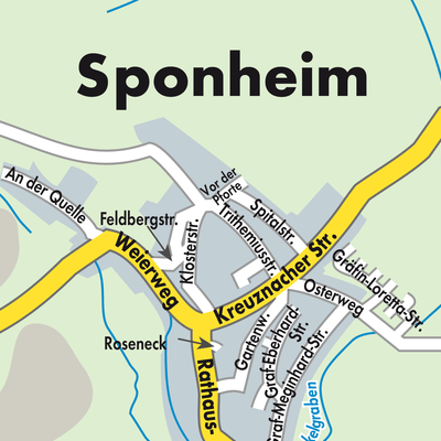 Stadtplan Sponheim