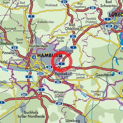 Landkarte Stapelfeld