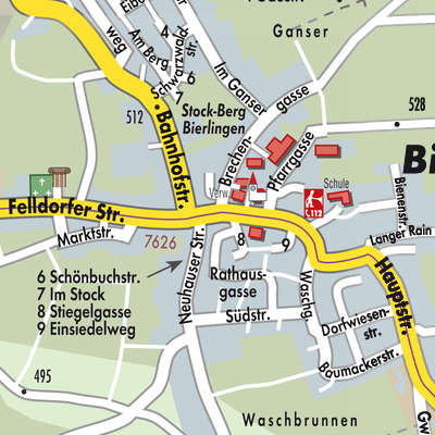 Stadtplan Starzach