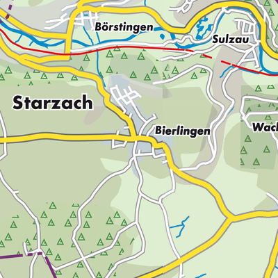 Übersichtsplan Starzach