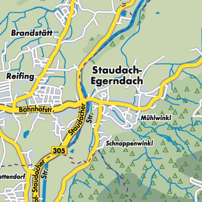 Übersichtsplan Staudach-Egerndach