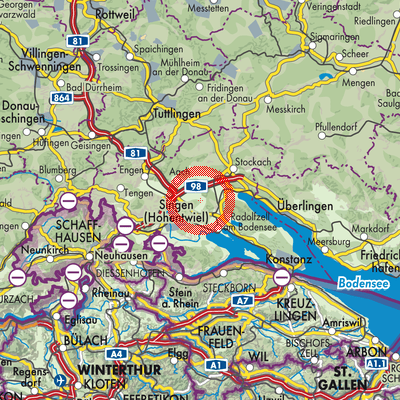 Landkarte Steißlingen