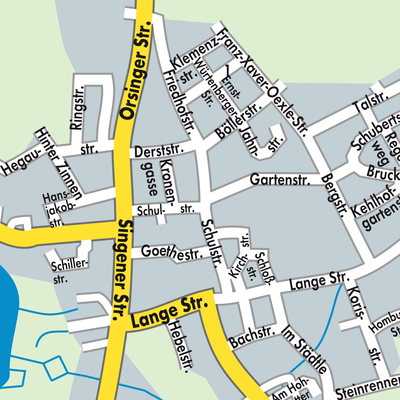 Stadtplan Steißlingen