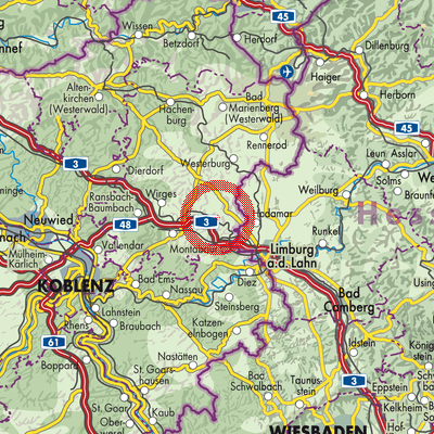 Landkarte Steinefrenz