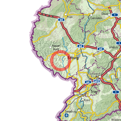 Landkarte Stockem