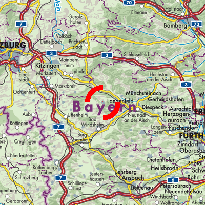 Landkarte Sugenheim