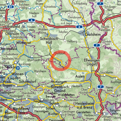 Landkarte Sulzbach-Laufen