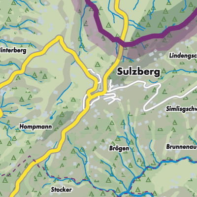 Übersichtsplan Gemeinde Sulzberg
