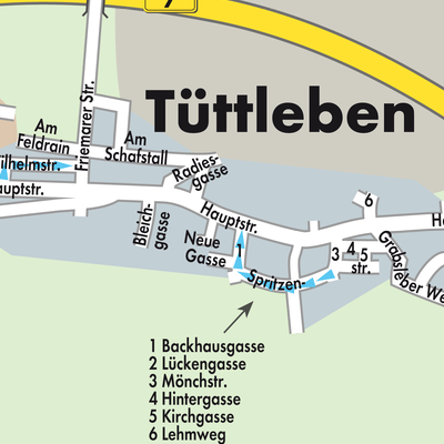 Stadtplan Tüttleben