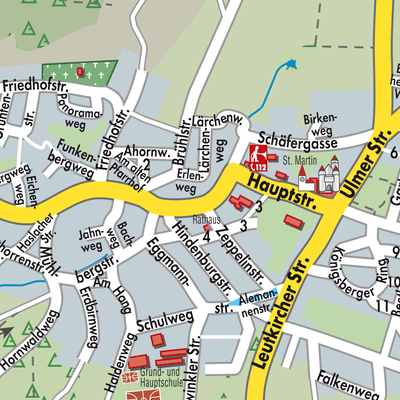 Stadtplan Tannheim