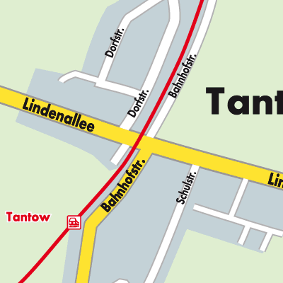 Stadtplan Tantow