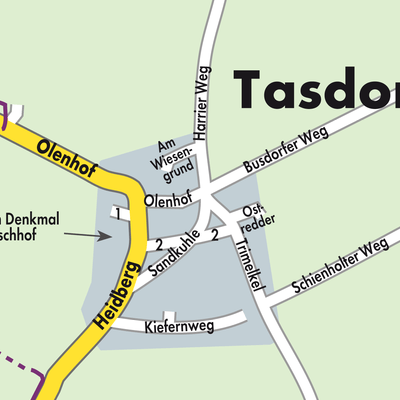 Stadtplan Tasdorf