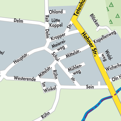 Stadtplan Tetenhusen