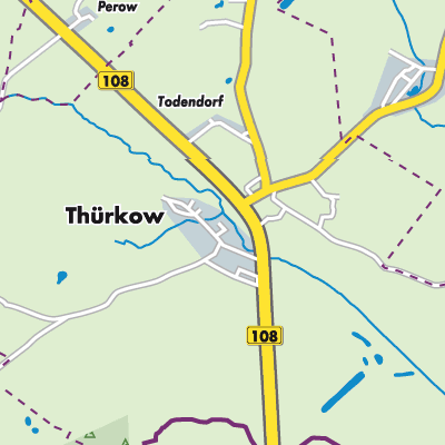 Übersichtsplan Thürkow
