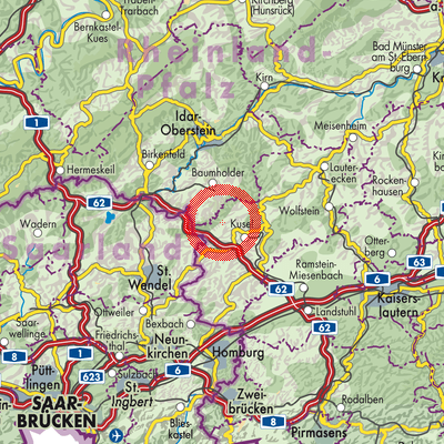 Landkarte Thallichtenberg