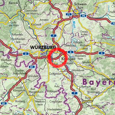 Landkarte Theilheim