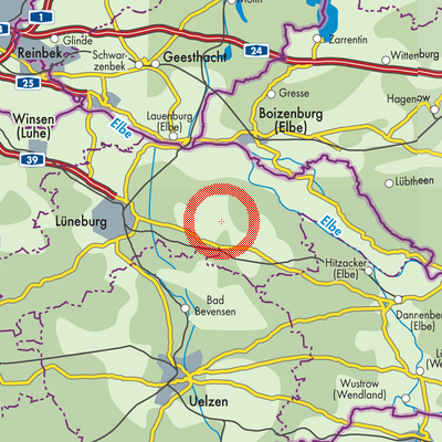 Landkarte Thomasburg