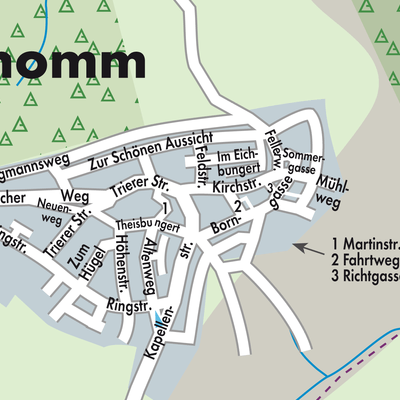 Stadtplan Thomm
